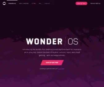 Wonder.ca(Meet Wonder OS) Screenshot