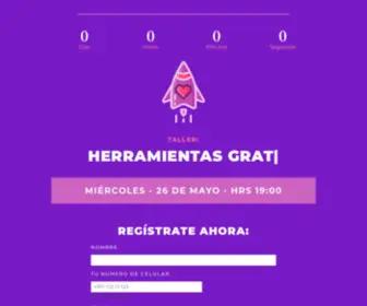 Wondercademy.com(Taller de Herramientas Gratuitas para hacer despegar tus redes) Screenshot