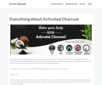 Wondercharcoal.com(Activated charcoal or Activated carbon) Screenshot