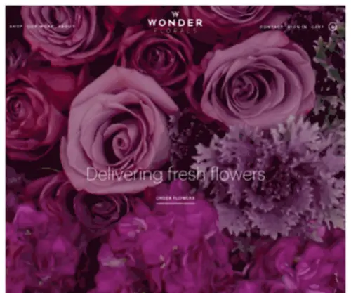 Wonderflorals.co.nz(Wonder Florals) Screenshot