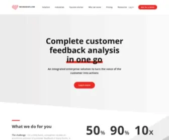 Wonderflow.co(Unified Voice of the Customer Analytics) Screenshot