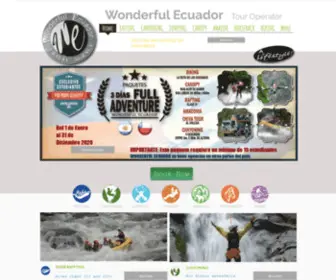 Wonderfulecuador.org(Wonderful Ecuador) Screenshot