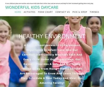 Wonderfulkidsdaycare.com(Wonderful Kids Daycare and Academy) Screenshot