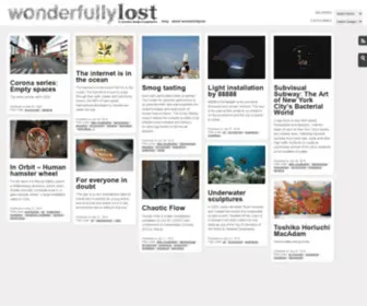 Wonderfullylost.com(In narrative design and experience) Screenshot