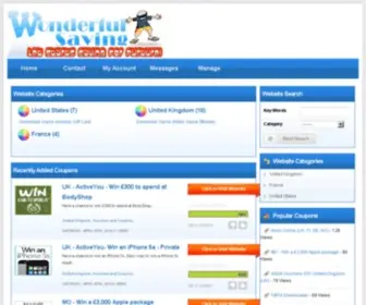 Wonderfulsaving.com(Wonderful Saving) Screenshot