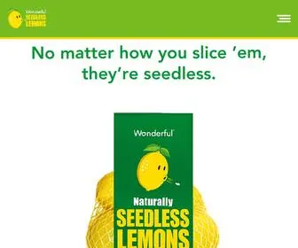 Wonderfulseedlesslemons.com(Wonderful Seedless Lemons) Screenshot