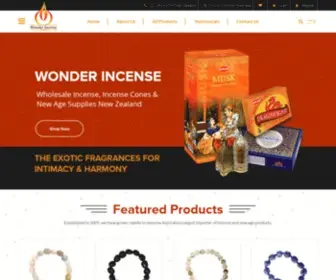 Wonderincense.co.nz(Wholesale incense) Screenshot