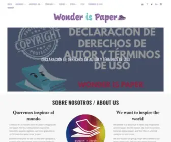 Wonderispaper.com(Wonder Is Paper) Screenshot