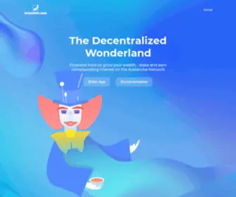 Wonderland.money(An electrifying establishment where digital currency meets discreet charm) Screenshot