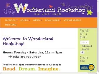 Wonderlandbookshopnc.com(Wonderland Bookshop) Screenshot