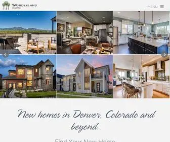 Wonderlandhomes.com(Denver Home Builder & New Home Construction in Colorado) Screenshot