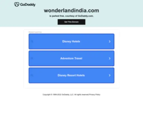 Wonderlandindia.com(Travelite) Screenshot