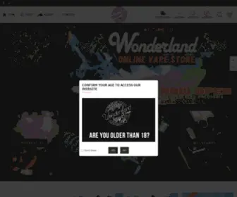 Wonderlandvape.co.za(Wonderland Vape) Screenshot