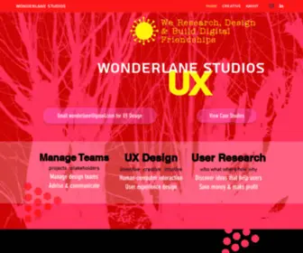 Wonderlane.com(User Experience Designer) Screenshot