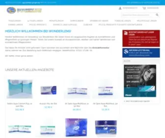 Wonderlens.de(Home page) Screenshot