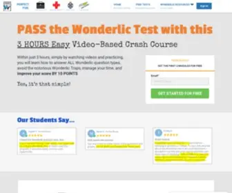 Wonderlictestprep.com(Wonderlic Test Prep) Screenshot