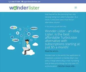 Wonderlister.com(Best eBay Lister) Screenshot