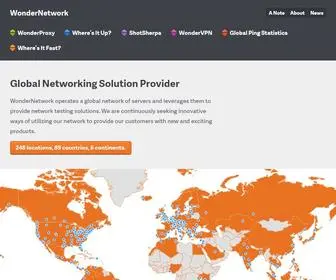 Wondernetwork.com(Network Testing Solutions) Screenshot