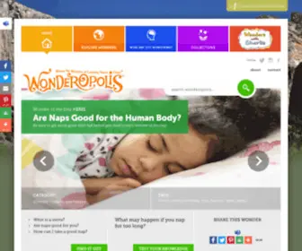 Wonderopolis.org(Where the Wonders of Learning Never Cease) Screenshot