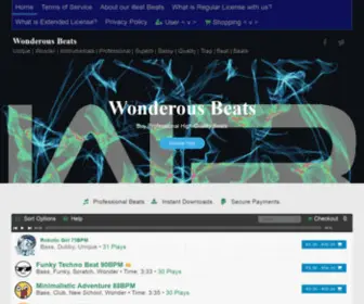 Wonderousbeats.com(Wonderous Beats) Screenshot