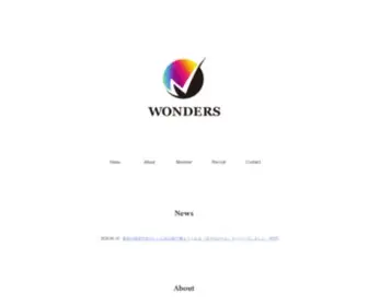 Wonders.jp(Wonders Inc. は、名古屋・東京を中心に活動するデジタルコンテンツ) Screenshot