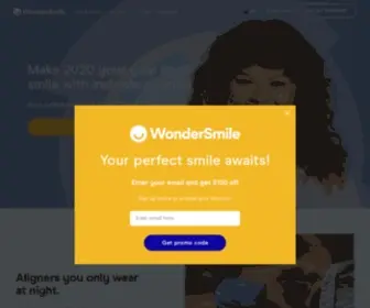 Wondersmile.com(Straighten teeth with orthodontic designed invisible braces) Screenshot