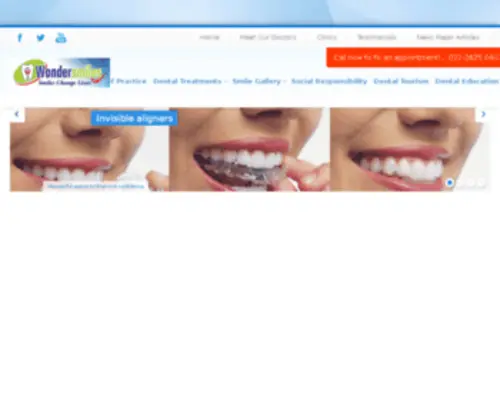 Wondersmiles.com(Cosmetic Dentistry) Screenshot