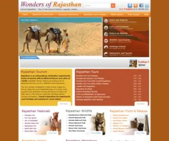 Wondersofrajasthan.com(Rajasthan Tourism) Screenshot