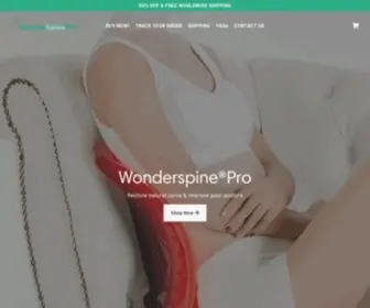 Wonderspinepro.com(Wonderspine®Pro) Screenshot