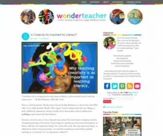 Wonderteacher.com(Arts integration) Screenshot