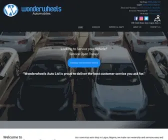 Wonderwheelsng.com(Wonderwheels Automobiles) Screenshot