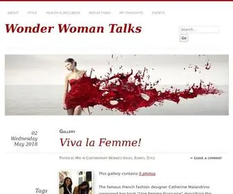 Wonderwomantalks.com(Wonder Woman Talks) Screenshot