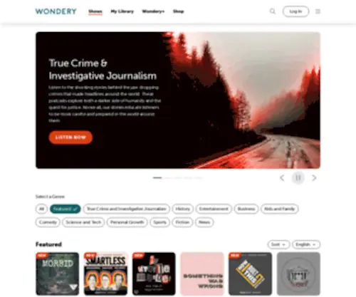 Wondery.fm(Wondery) Screenshot