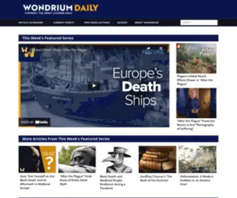 Wondriumdaily.com(Wondrium Daily) Screenshot