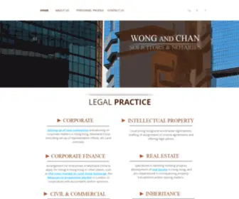 Wongandchan.com(HOME (Eng)) Screenshot