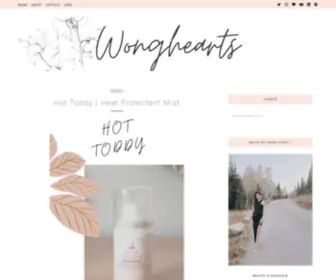 Wonghearts.com(Writing is a Hospital for the Mind) Screenshot