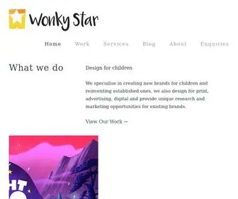 Wonkystar.com(Wonky Star Creative) Screenshot