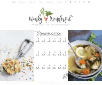 Wonkywonderful.com(Whole Food for the Whole Family) Screenshot