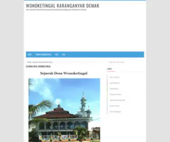 Wonoketingal.com(Sejarah Desa Wonoketingal) Screenshot