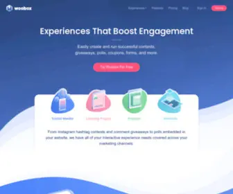 Woobox.com(Create Contests) Screenshot