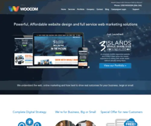 Woocom.com.au(Website Design Perth) Screenshot