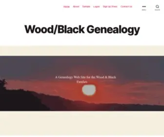 Wood-Genealogy.com(Wood Genealogy) Screenshot