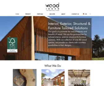 Wood-Ideas.com(Hardwoods And Softwoods) Screenshot