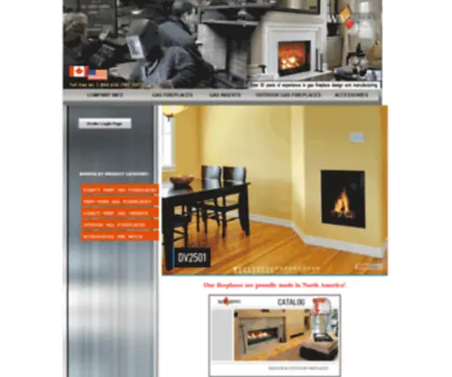 Woodbridgedealer.com(Woodbridge Fireplace 30 years of experience in Design and Manufacturing of Gas Fireplaces in North America) Screenshot