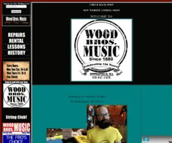 Woodbrosmusic.com(Wood Bros) Screenshot