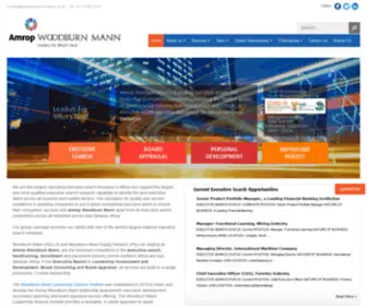 Woodburnmann.co.za(Top Executive Search Headhunters in South Africa and Africa) Screenshot