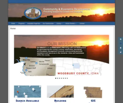 Woodburycountyced.com(Providing Support for Growth & Prosperity) Screenshot