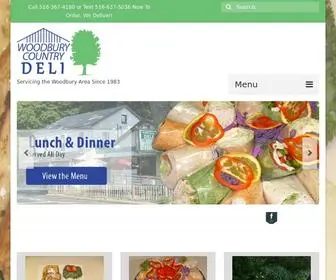 Woodburydeli.com(Woodbury Country Deli) Screenshot