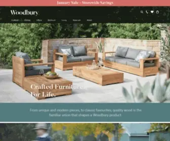 Woodburyhouse.com.au(Timber and Teak Furniture in Sydney) Screenshot