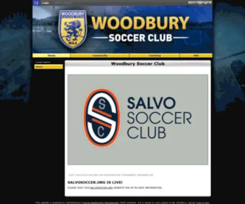 Woodburysoccer.com(Woodbury Soccer Club) Screenshot
